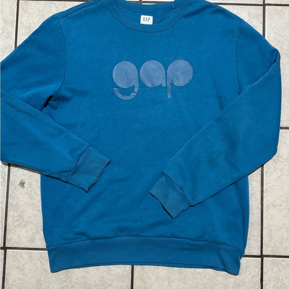GAP Men's Teal Crewneck Sweater
